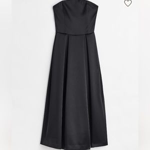 H&M black strapless dress